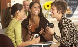 Group of Woman Drinking Coffee